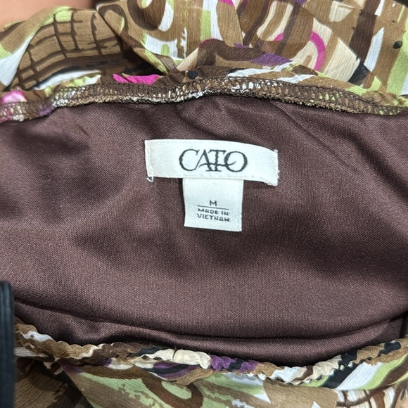 multicolor layered mesh ruffle hem midi skirt - Picture 3 of 4